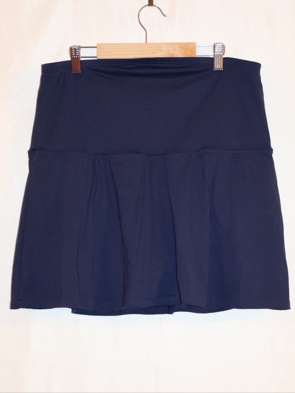 Lands' End Deep Sea Navy Blue Tummy Control Swim Skirt.